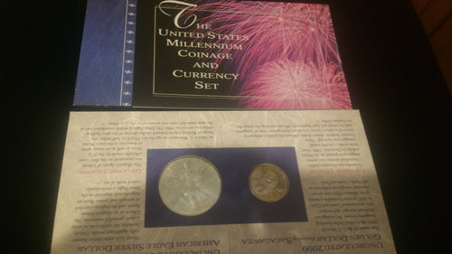 2000 United States Millennium Coinage and Currency Set