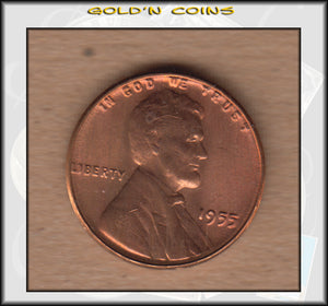 1955 Lincoln Cent Poor Man's Double Die