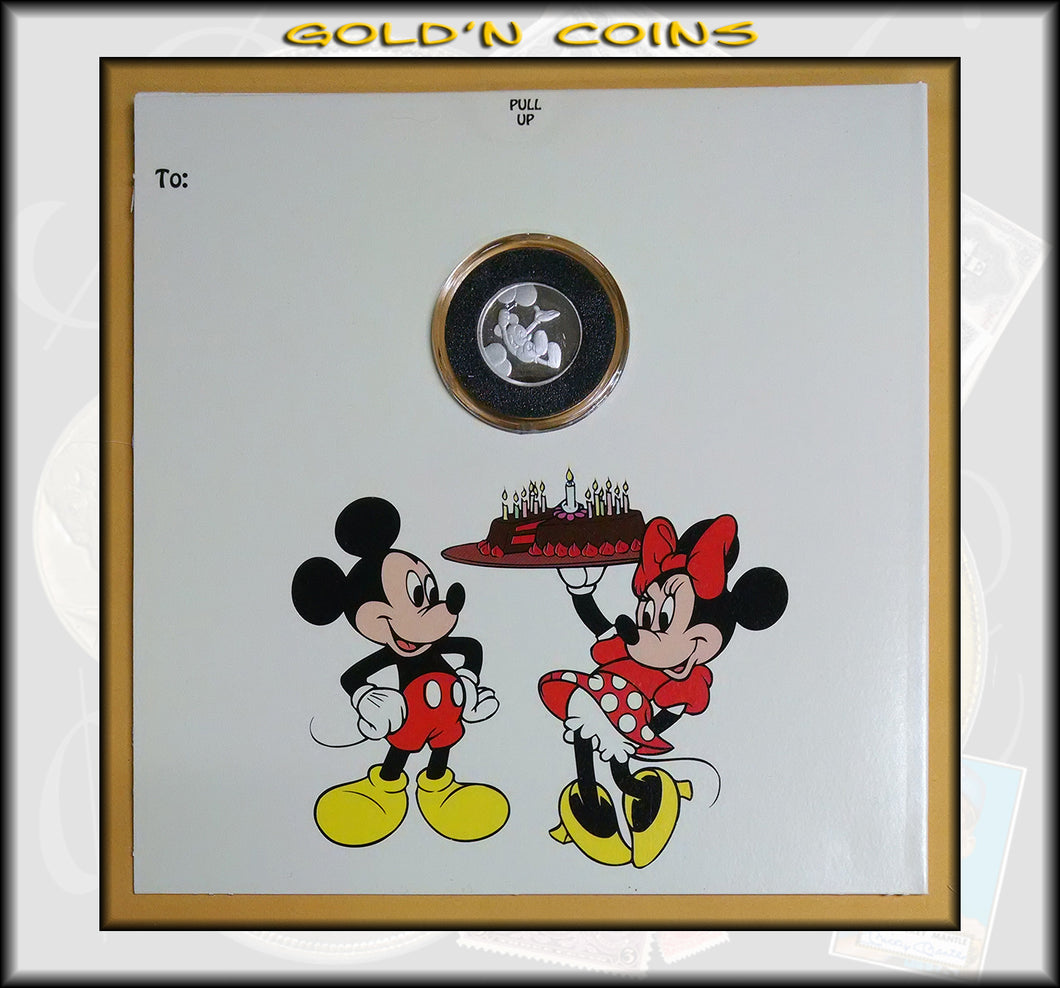 Tenth Ounce Silver Disney Collector Coin Happy Birthday!