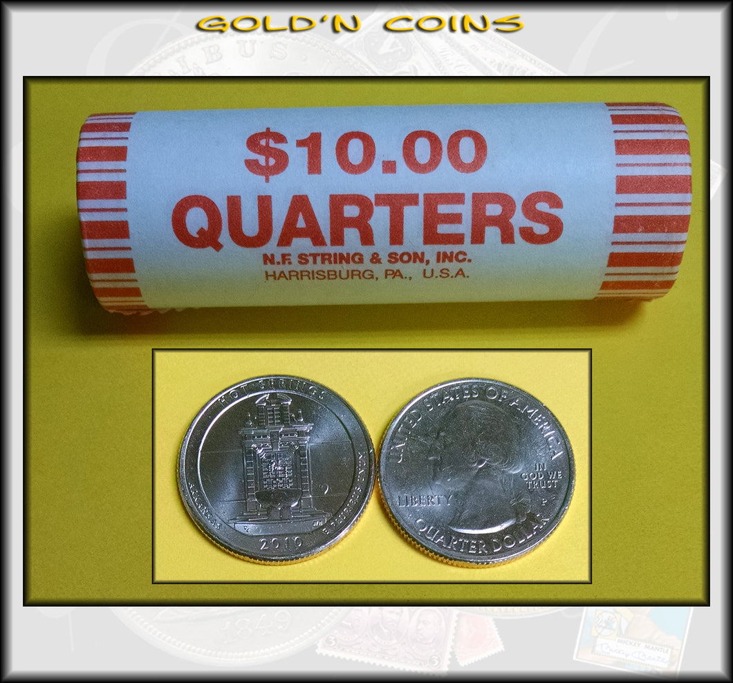 2010-P Hot Springs National Park Uncirculated Quarter Roll (40 Coins)