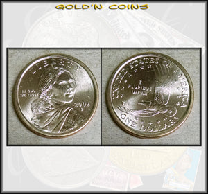 2002-P Sacagawea Native American Golden Dollar - UNC
